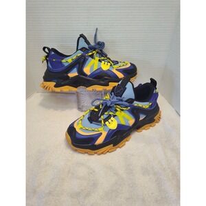 Size-8.5 Men JAVI Swipe Sneakers Active Running Hiking Shoe Orange Yellow Blue